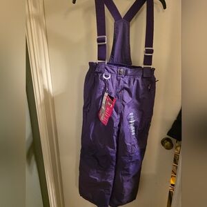 Purple Snow Bib Overalls